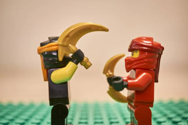Взгляд Игрушек Lego Концепция Детства — стоковое фото