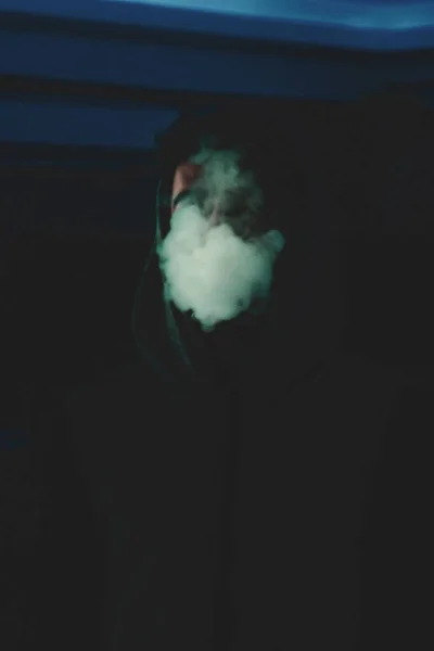 Smoke Black Background — Stock Photo, Image