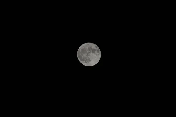 夜空の月の眺め — ストック写真