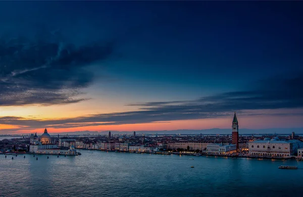 Закат Над Морем Венеция Италия — стоковое фото