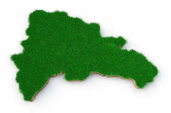 緑の草にアイルランドの地図があります — ストック写真