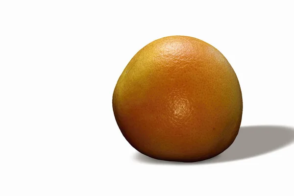 Frutto Arancio Isolato Sfondo Bianco — Foto Stock