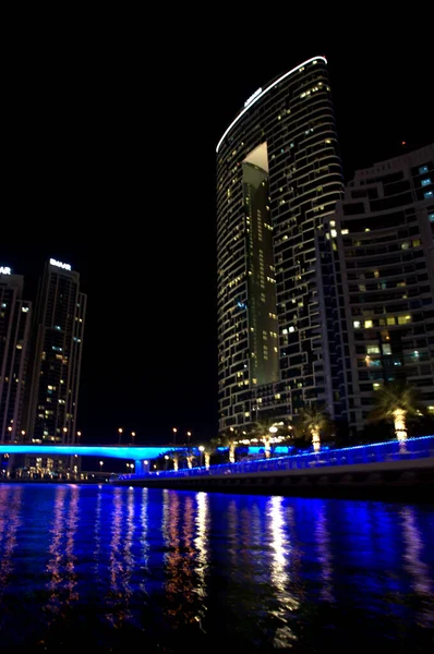 Night View City Dubai Uae — Stock Photo, Image