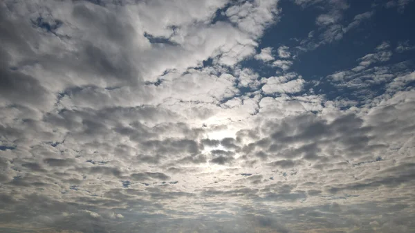 Beau Ciel Avec Nuages Fond Nature — Photo