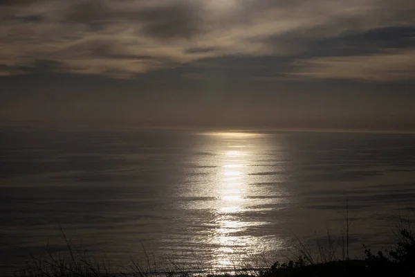 Belo Pôr Sol Sobre Mar — Fotografia de Stock