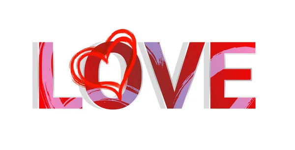 Kärleksbrev Med Hjärtan Vektor Illustration — Stockfoto