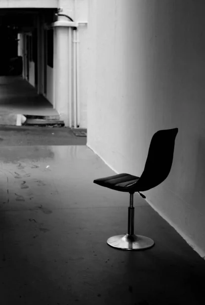 Foto Blanco Negro Interior Moderno — Foto de Stock