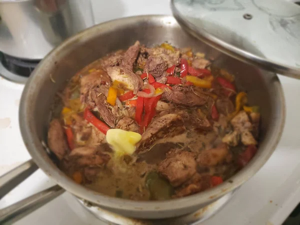 Close Uitzicht Van Heerlijk Aziatisch Eten — Stockfoto