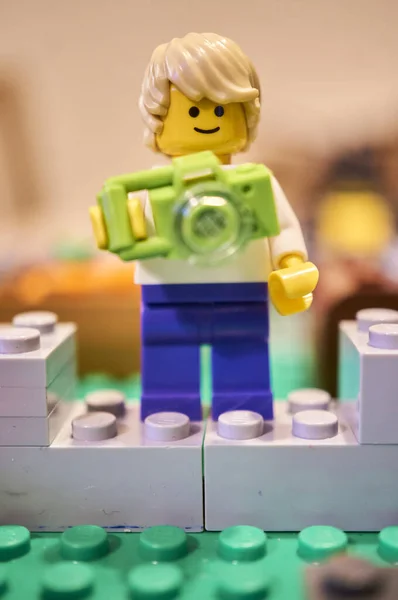 Pohled Hračky Lego Koncept Dětství — Stock fotografie