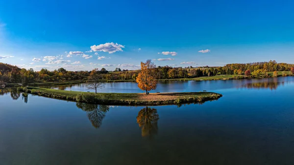 Прекрасный Вид Озеро Парке — стоковое фото