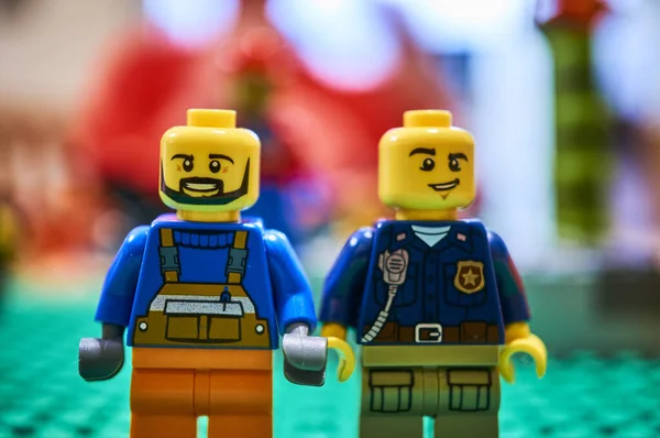 Pohled Hračky Lego Koncept Dětství — Stock fotografie