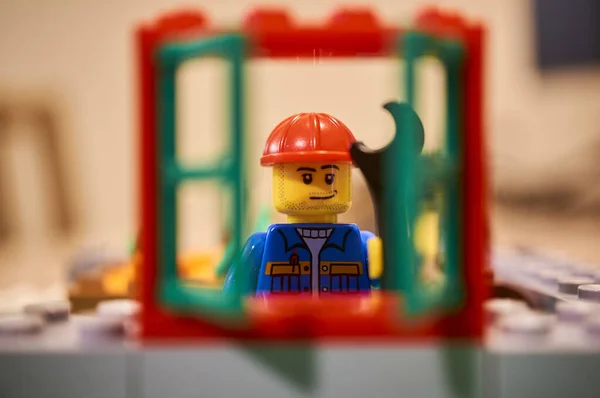 Pohled Hračky Lego Koncept Dětství — Stock fotografie