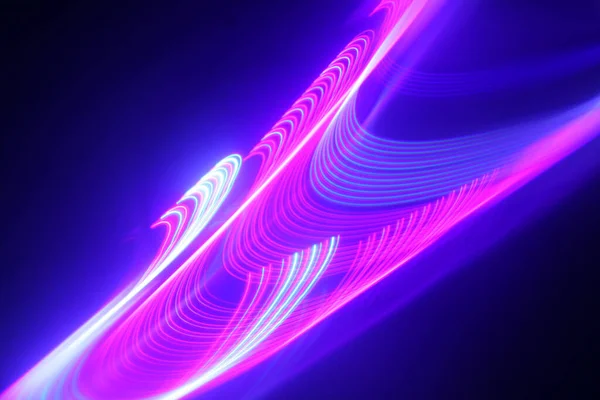 Neon Glühende Techno Linien Digitale Tapeten Abstrakter Hintergrund — Stockfoto