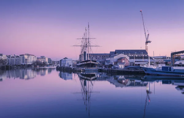 Solnedgång Över Havet — Stockfoto