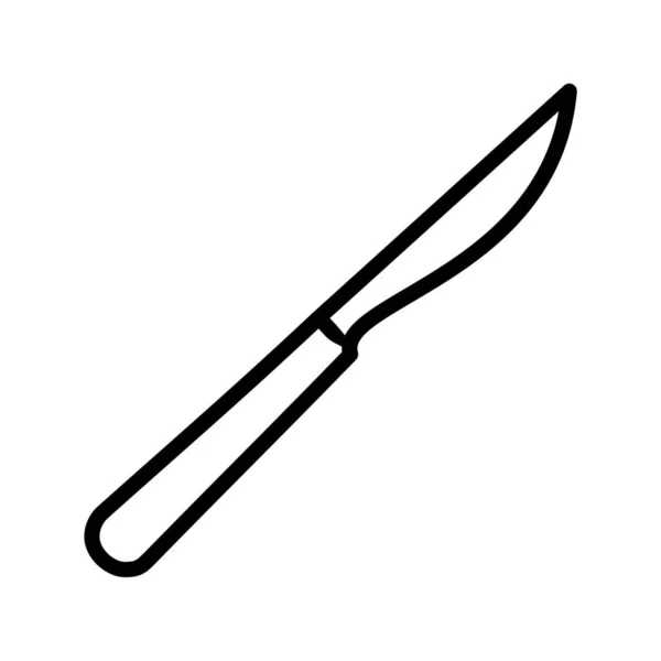 Cuchillo Icono Vector Ilustración —  Fotos de Stock