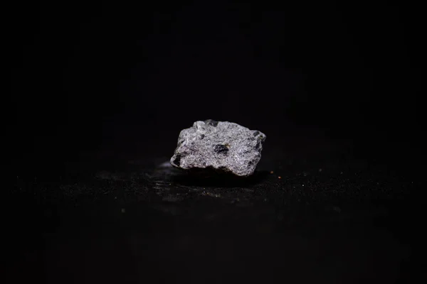 Macro Piedra Mineral Sobre Fondo Negro — Foto de Stock