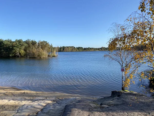 Belle Vue Sur Lac Dans Parc — Photo