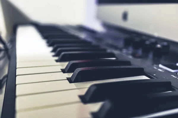 Клавіатура Піаніно Клавішами — стокове фото