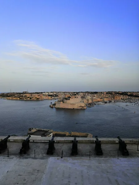 Вид Море Місті Середзем Ісраелі — стокове фото