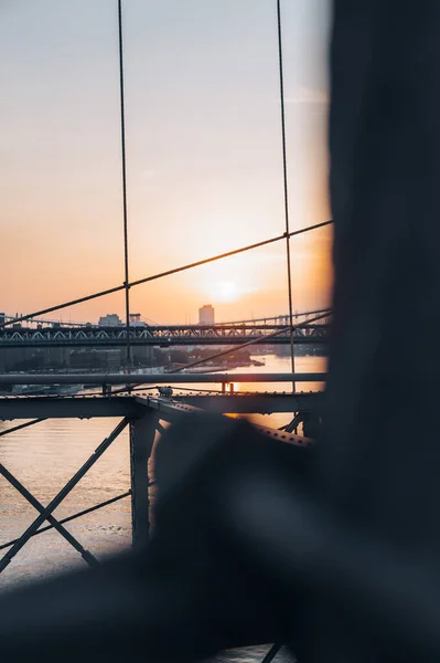 Puesta Sol Sobre Río —  Fotos de Stock