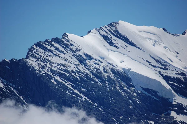 Bela Paisagem Montanhosa Com Neve — Fotografia de Stock