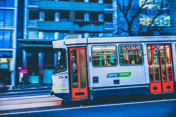Busz Városban Városi — Stock Fotó
