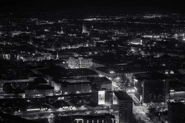 Foto Hitam Dan Putih Kota Barcelona — Stok Foto