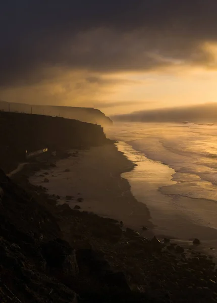 Belo Pôr Sol Sobre Mar — Fotografia de Stock