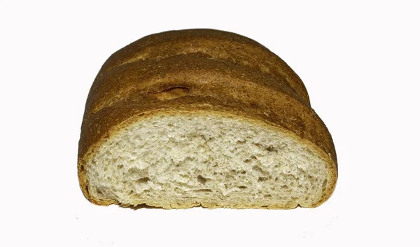 Хлеб Семенами Белом Фоне — стоковое фото