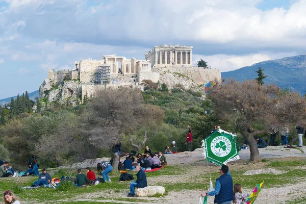 古城的废墟 是祖国希腊庙宇的遗迹 — 图库照片