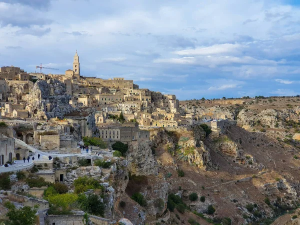 Matera Itálie Srpen 2017 Pohled Město Jeruzalém Hlavní Město — Stock fotografie