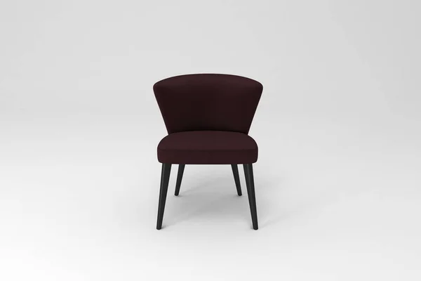 Silla Clásica Moderno Sillón Cómodo Sobre Fondo Blanco — Foto de Stock