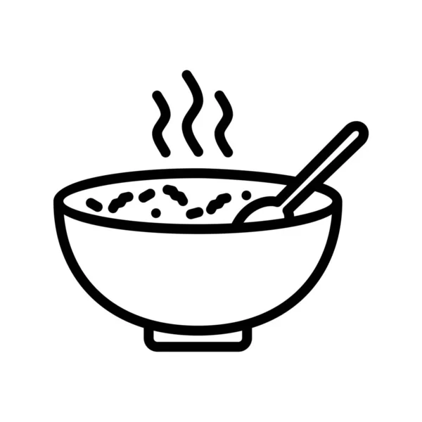 Ícone Sopa Ilustração Vetorial — Fotografia de Stock