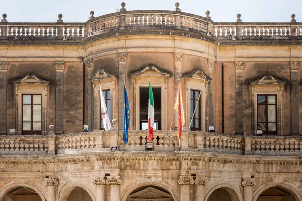 Gevel Van Het Gebouw Van Het Paleis Van Stad Van — Stockfoto