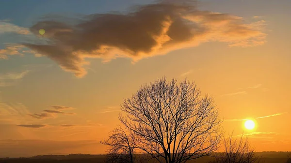 Bellissimo Tramonto Sul Mare — Foto Stock