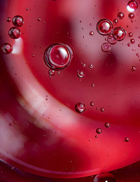 油滴と泡の抽象的な背景 — ストック写真