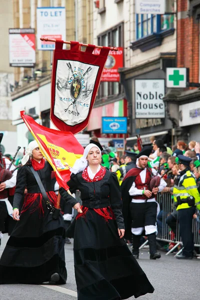 Irlanda Março 2022 Foto Desfile Dia São Patrício 2022 Nas — Fotografia de Stock