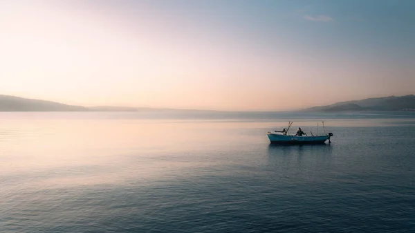 Prachtige Zonsondergang Aan Zee — Stockfoto