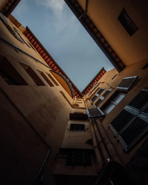 Vista Sul Cortile Della Città — Foto Stock