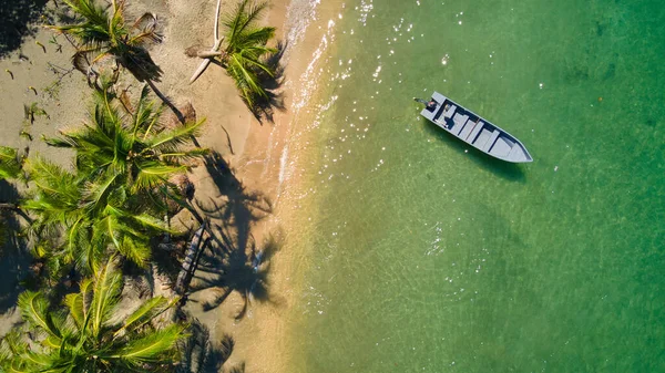 Вид Воздуха Красивый Тропический Остров Мальдивах — стоковое фото