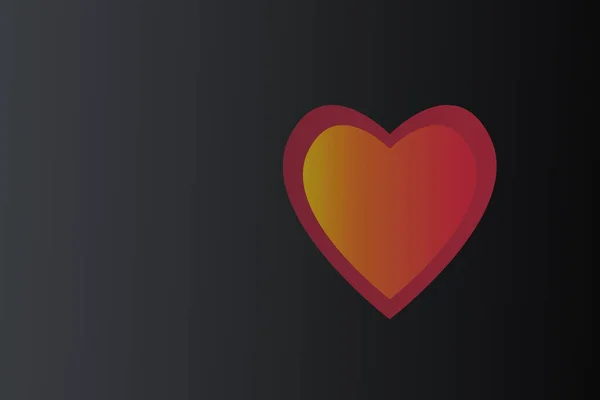 Heart Shape Icon Vector Illustration — Stock Photo, Image