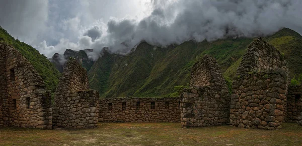 Machu Picchu Peru Augusti 2018 Ruinerna Inkastaden Incas — Stockfoto