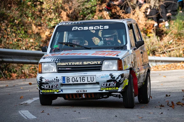 Coche Carreras Vintage Montar Carretera Durante Campeonato —  Fotos de Stock