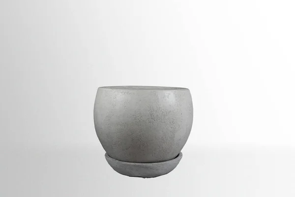 Vase Céramique Isolé Sur Fond Blanc — Photo