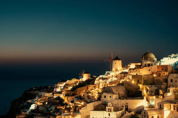 Blick Auf Die Altstadt Von Oia Santorini Griechenland — Stockfoto