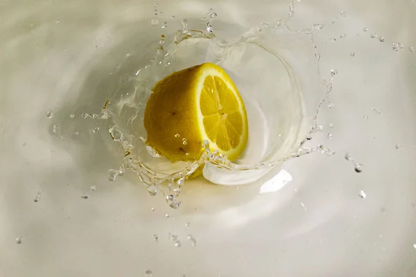 Limón Fresco Agua — Foto de Stock