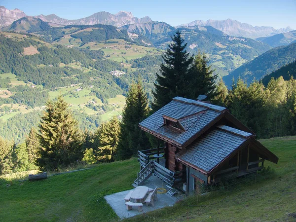 Vista Panorâmica Paisagem Majestosa Dos Alpes — Fotografia de Stock