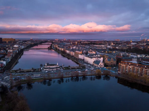 Luchtfoto Van Stad Stockholm Zweden — Stockfoto