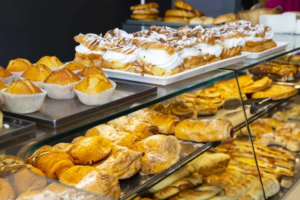 Productos Panadería Deliciosos Sabrosos — Foto de Stock