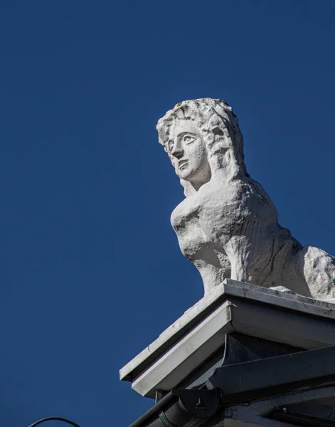 Estátua Homem Cidade Roma Itália — Fotografia de Stock